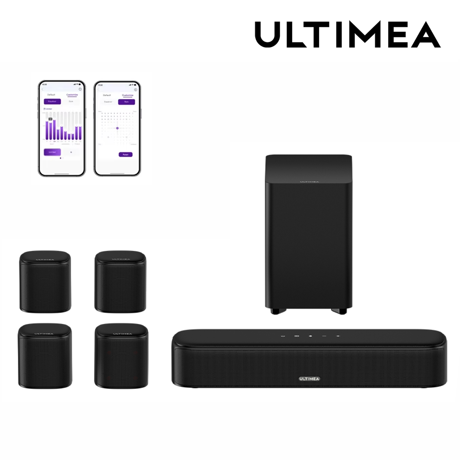 Home Cinema Wireless - ULTIMEA 7.1 Channel Sound Bar System