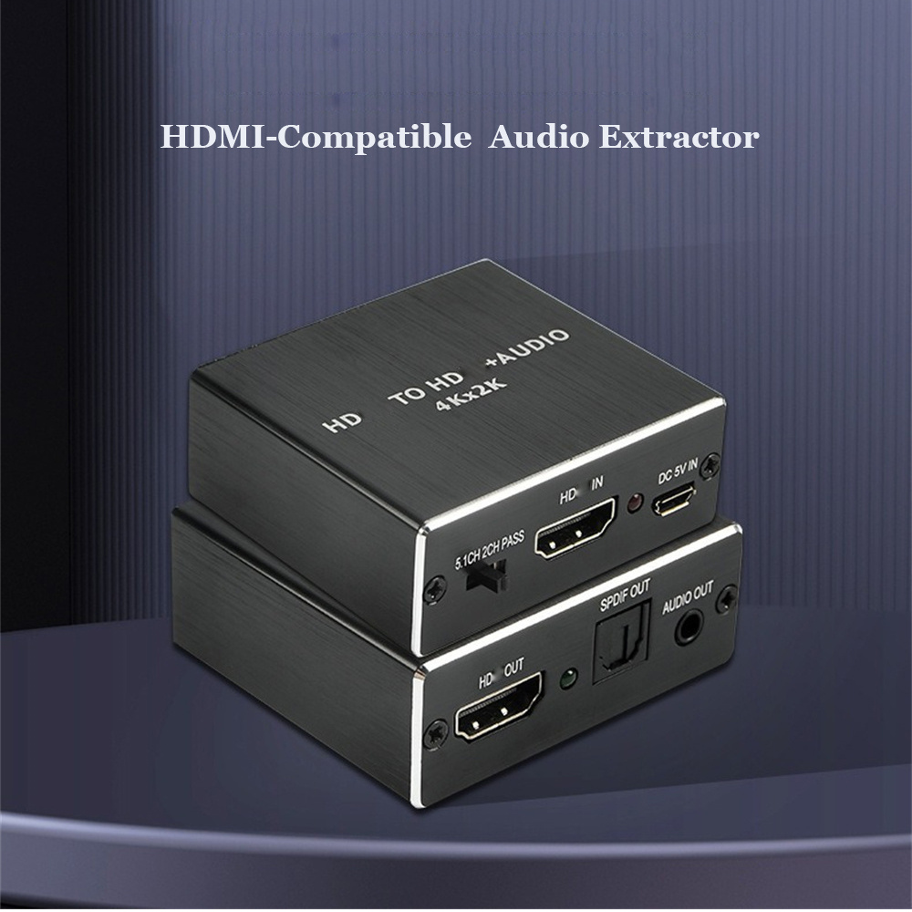 Home Cinema Tv - HDMI-Compatible Audio Extractor 3.5mm 4k X